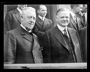 Herbert Hoover, right