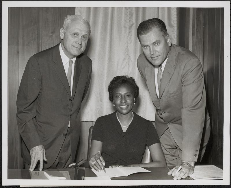 Staff of the new office of the Boston Banks Urban Renewal Group