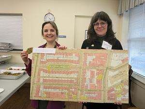 Chloe Bordewich and Lydia Harrington at the Lebanese and Syrian Community Digitization Day (2025)