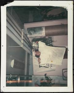 Young person posing in the basement
