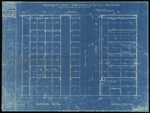 Herbarium case- transverse & vertical sections