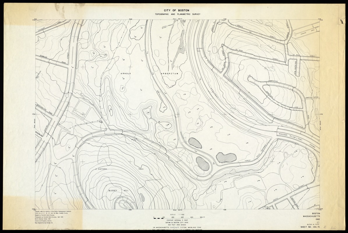 City of Boston topographic and planimetric survey Digital Commonwealth