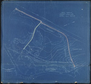 Arnold Arboretum topographical plan of land