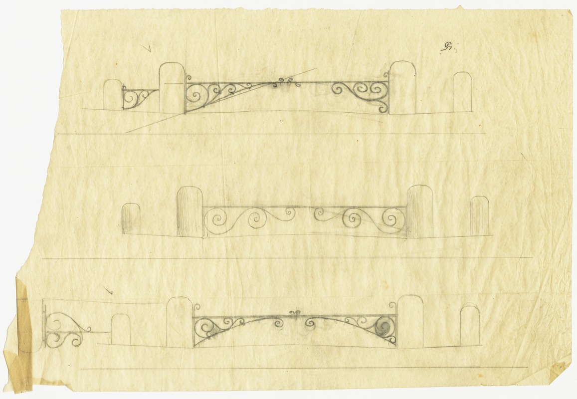 Pencil drawings for gate