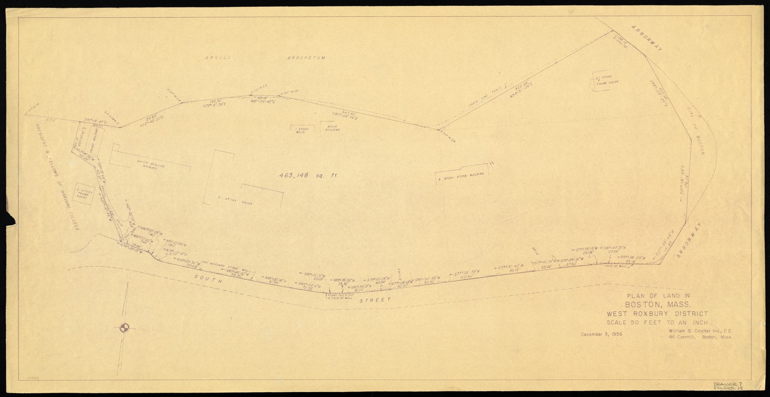 Plan of land in Boston, Mass. [Bussey Institution Property] - Digital ...