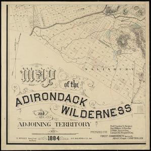 Map of the Adirondack Wilderness and adjoining territory