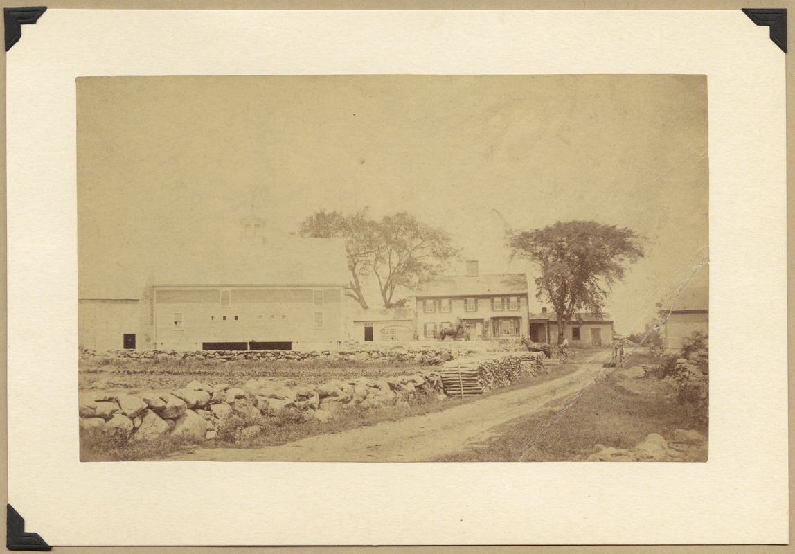 Humphrey Prescott farm buildings, before 1880