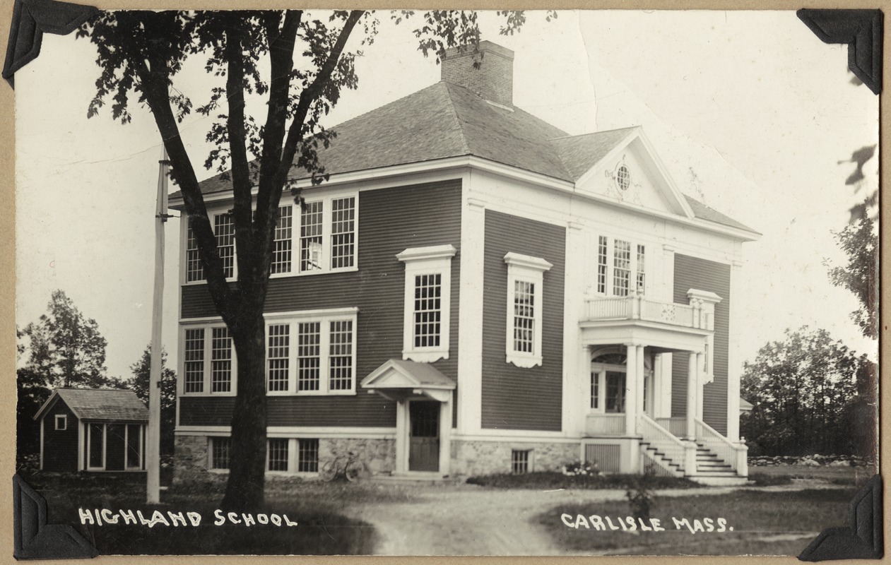 Highland School, Carlisle Mass Digital Commonwealth