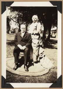 Rev. and Mrs. Martin Lovering on their golden wedding anniversary, August 5-1935