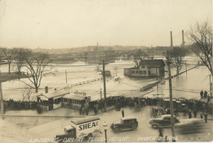 Flood height at the dam March 20, 1936