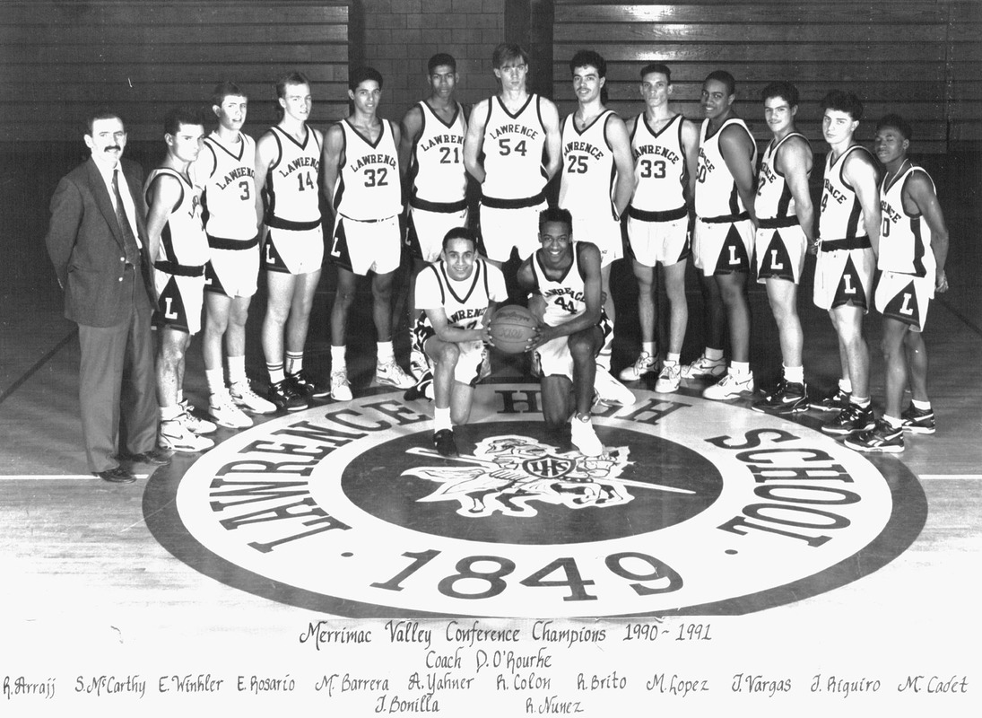 1990-91 Lawrence High School basketball team