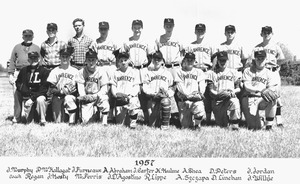 1957 Lawrence High School baseball team