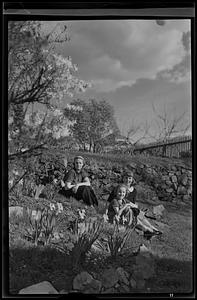 Three women outdoors