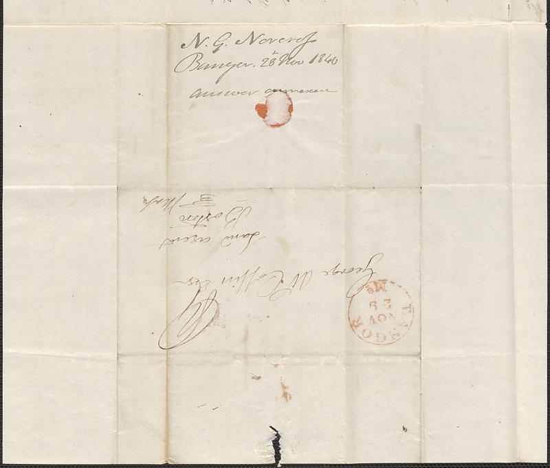 Nicholas Norcross to George Coffin, 28 November 1840 - Digital Commonwealth