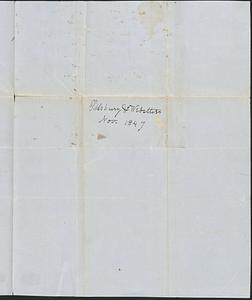 Pillsbury and Webster to George Coffin, 29 October 1847