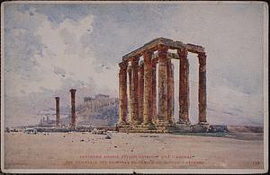 Ανατολικη αποψις στυλων Ολυμπίου Διος - Αθηναι