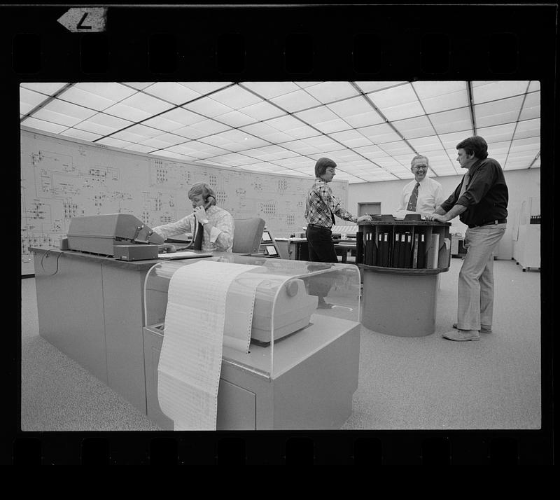 New England Electric Systems power grid control room, Westborough