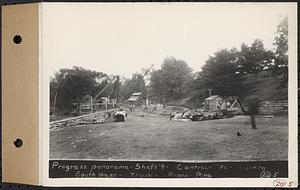 Contract No. 20, Coldbrook-Swift Tunnel, Barre, Hardwick, Greenwich, progress panorama, Shaft 9, looking southwest, Barre, Mass., Jul. 10, 1931