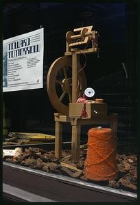 Spinning wheel and cone of yarn
