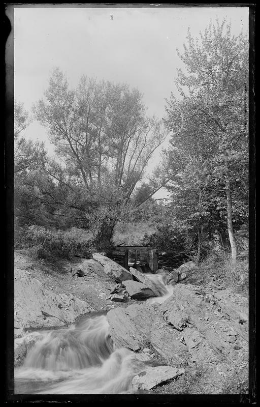 Water falls, Charles River Dam, S. Natick - Digital Commonwealth