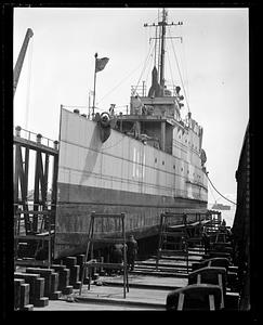 Eagle Boat 19 on Navy Yard Marine Railway