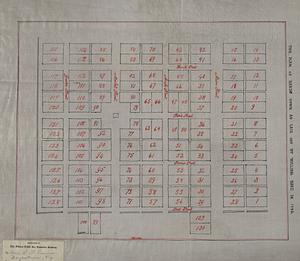 The plan of Bards Town as laid off by William Bard in 1782