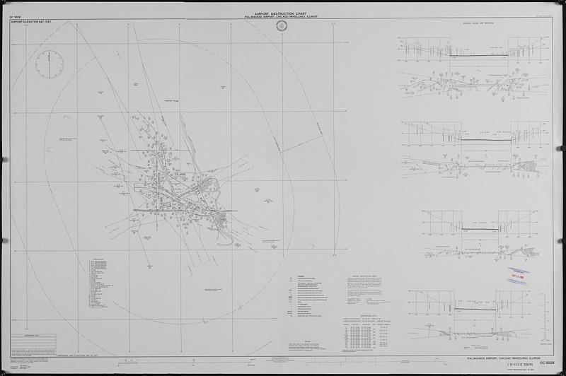 Airport obstruction chart, OC 5028, Pal-Waukee Airport, Chicago (Wheeling), Illinois