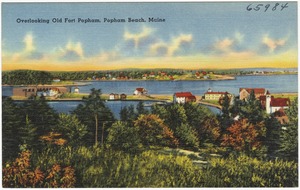 Overlooking Old Fort Popham, Popham Beach, Maine