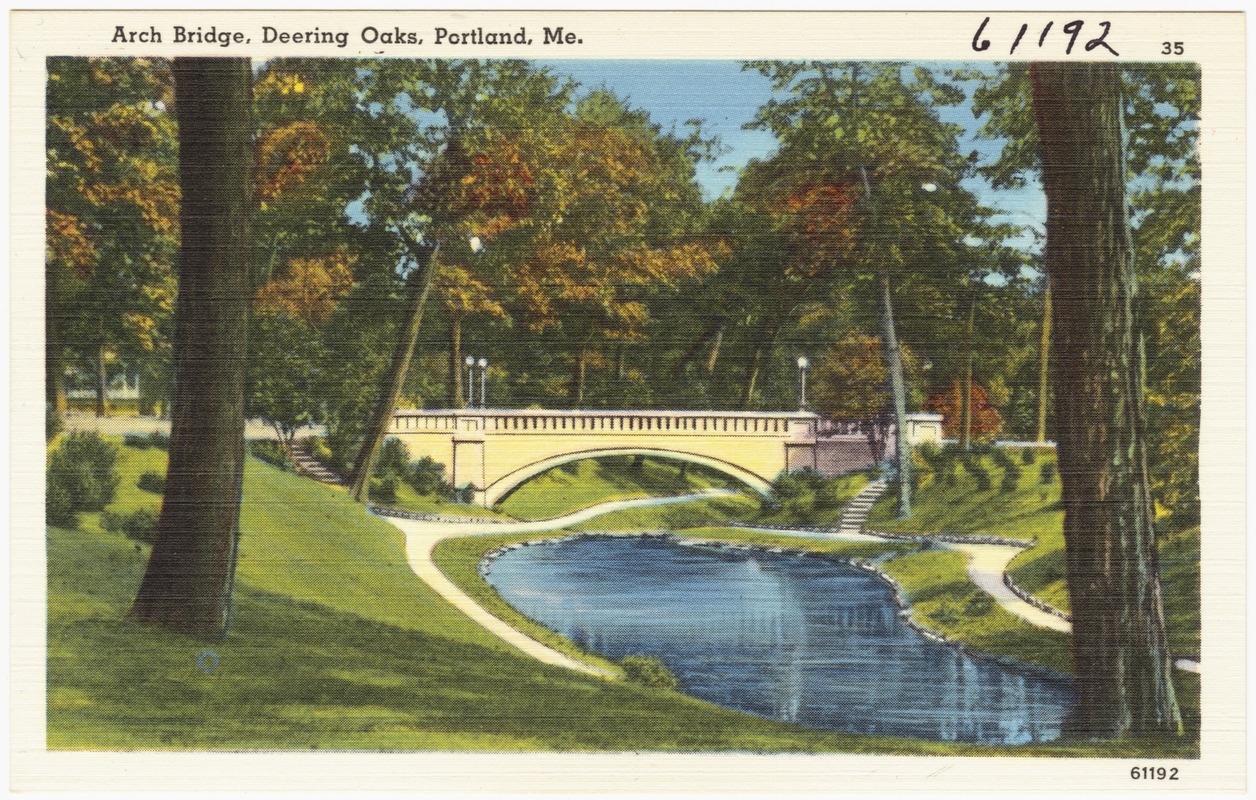 Arch Bridge, Deering Oaks, Portland, Me.