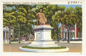 Longfellow Monument, Longfellow Square, Portland, Maine