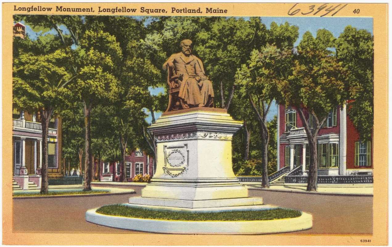 Longfellow Monument, Longfellow Square, Portland, Maine