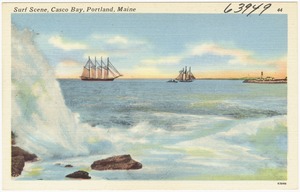 Surf Scene, Casco Bay, Portland, Maine