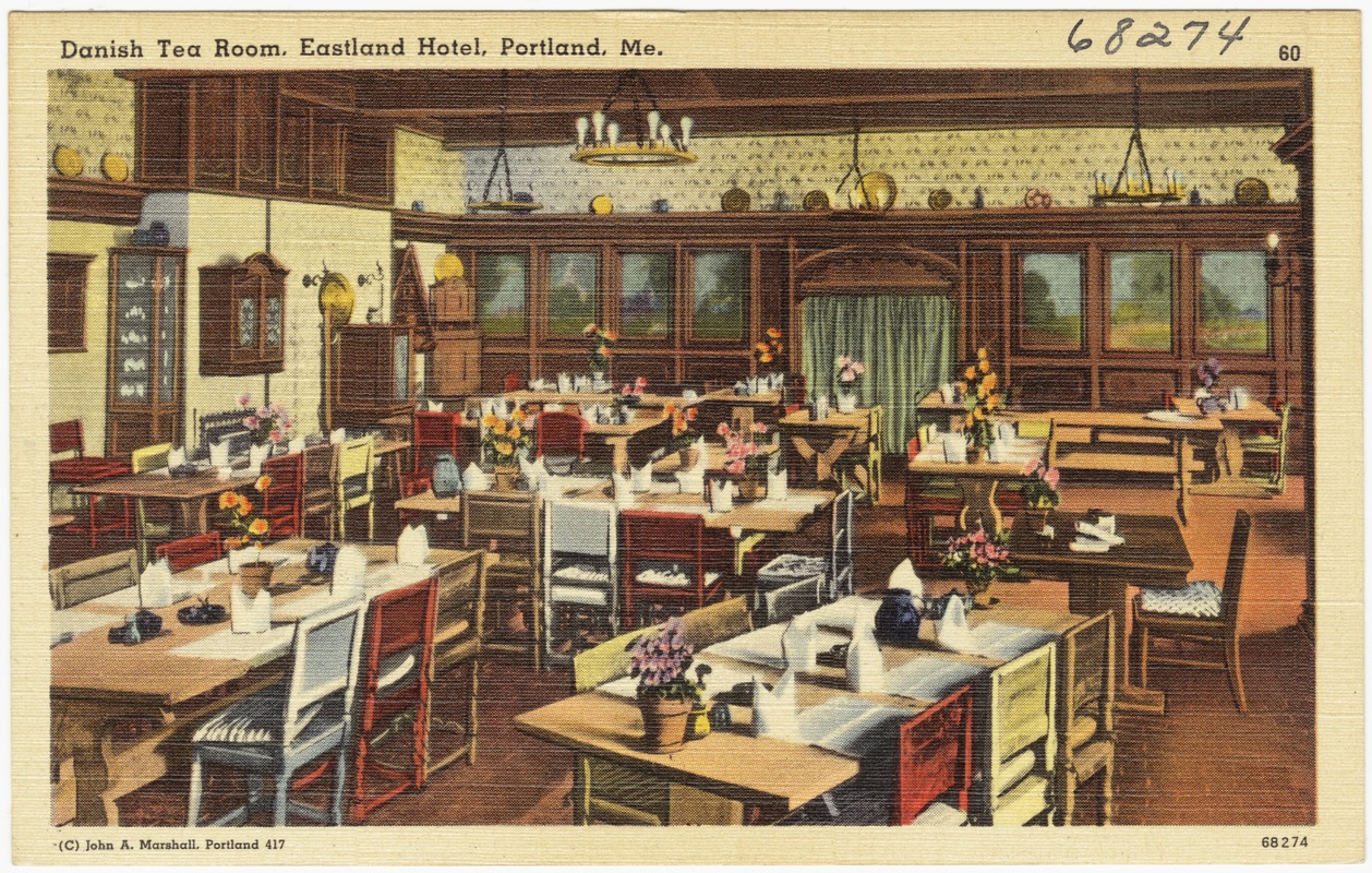 Danish Tea Room, Eastland Hotel, Portland, Me.