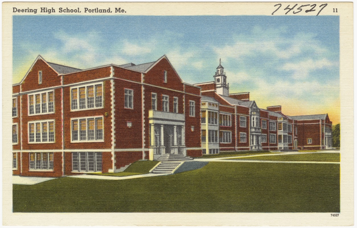 Deering High School, Portland, Me. Digital Commonwealth