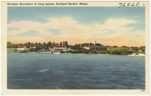 Steamer Aucocisco at Long Island, Portland Harbor, Maine