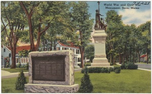 World War and Civil War Monument, Saco, Maine