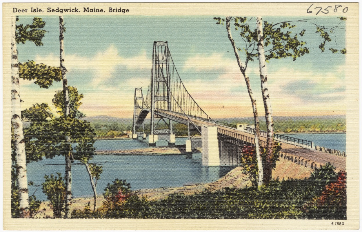 Deer Isle, Sedgwick, Maine, Bridge Digital Commonwealth