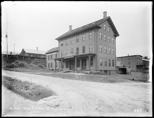 Wachusett Reservoir, George F. Howe's store, corner of Holbrook and Prospect Streets, from the east, West Boylston, Mass., Jul. 8, 1896