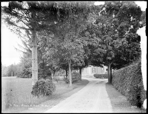 Wachusett Reservoir, Addie H. Rice's house, on east side of Holbrook Street, from the south, West Boylston, Mass., Jul. 9, 1896