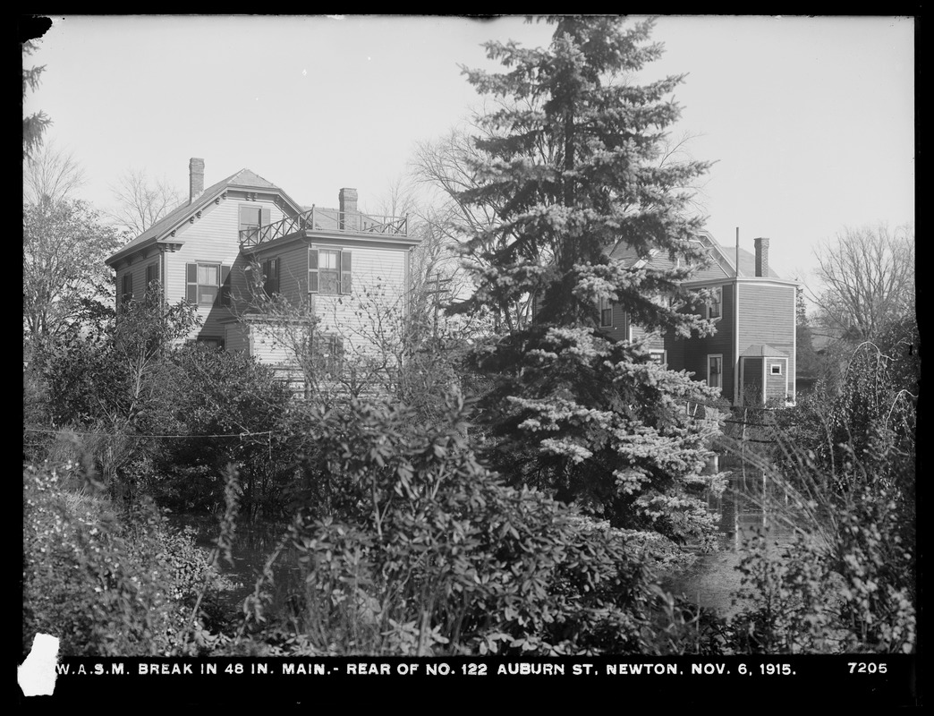 Distribution Department, Weston Aqueduct Supply Mains, break in 48inch