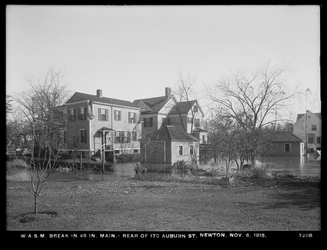 Distribution Department, Weston Aqueduct Supply Mains, break in 48inch