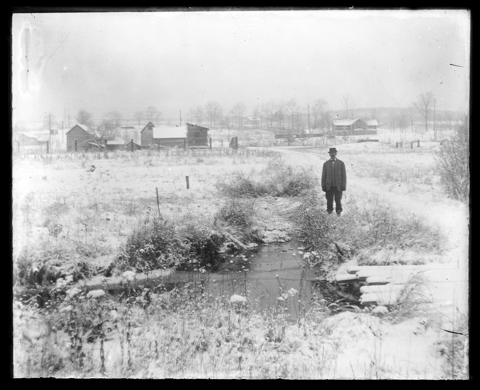 Wachusett Department, Wachusett Watershed, Gates Brook Improvement, preliminary ditch at Bowles
