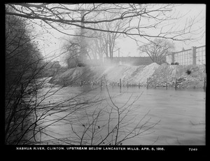 Wachusett Department, Nashua River, upstream below Lancaster Mills, Clinton, Mass., Apr. 5, 1916