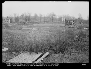 Wachusett Department, Wachusett Watershed, Gates Brook Improvement, east from Electric Avenue down west branch, West Boylston, Mass., Apr. 5, 1916