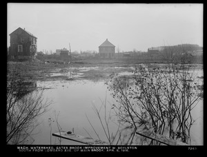 Wachusett Department, Wachusett Watershed, Gates Brook Improvement, south from Lombard Avenue up main brook, West Boylston, Mass., Apr. 5, 1916