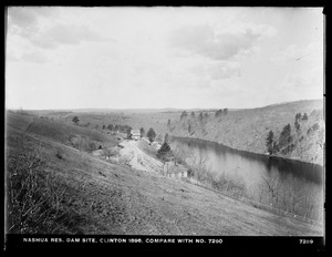 Wachusett Department, Nashua Reservoir, dam site (compare with No. 7290), Clinton, Mass., Apr.-May 1897