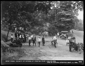 Distribution Department, Low Service Spot Pond Reservoir, vicinity of spring at Porter Cove; use of spring stopped, Stoneham, Mass., Aug. 27, 1916