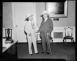 Governor Curley shown with Louis B. Mayer