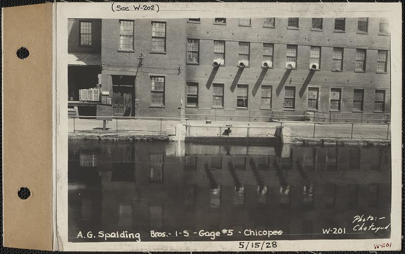 A.G. Spalding Brothers Co., 1-S, Gage #5, Chicopee, Mass., May 15, 1928