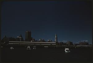 View of skyline from Charles River, Boston